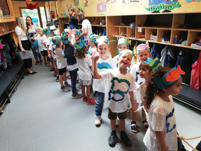 Auf dem Weg zum Sommerfest